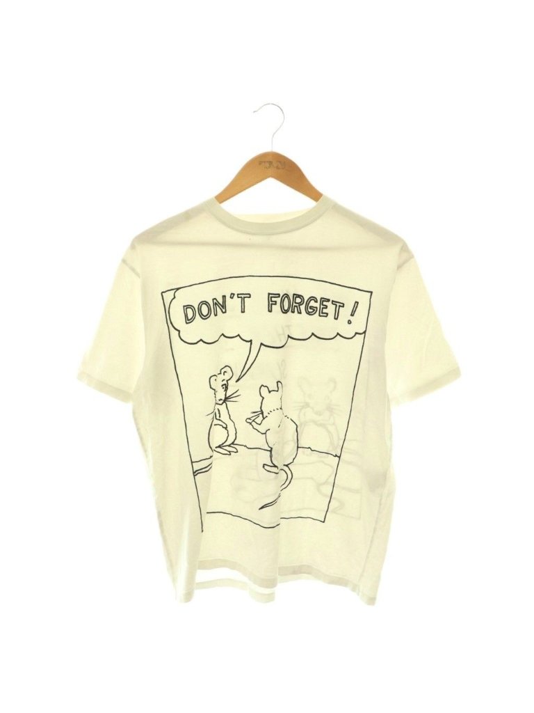 Loewe Dont Forget Print T-Shirt Short Sleeve Xxs White Sy